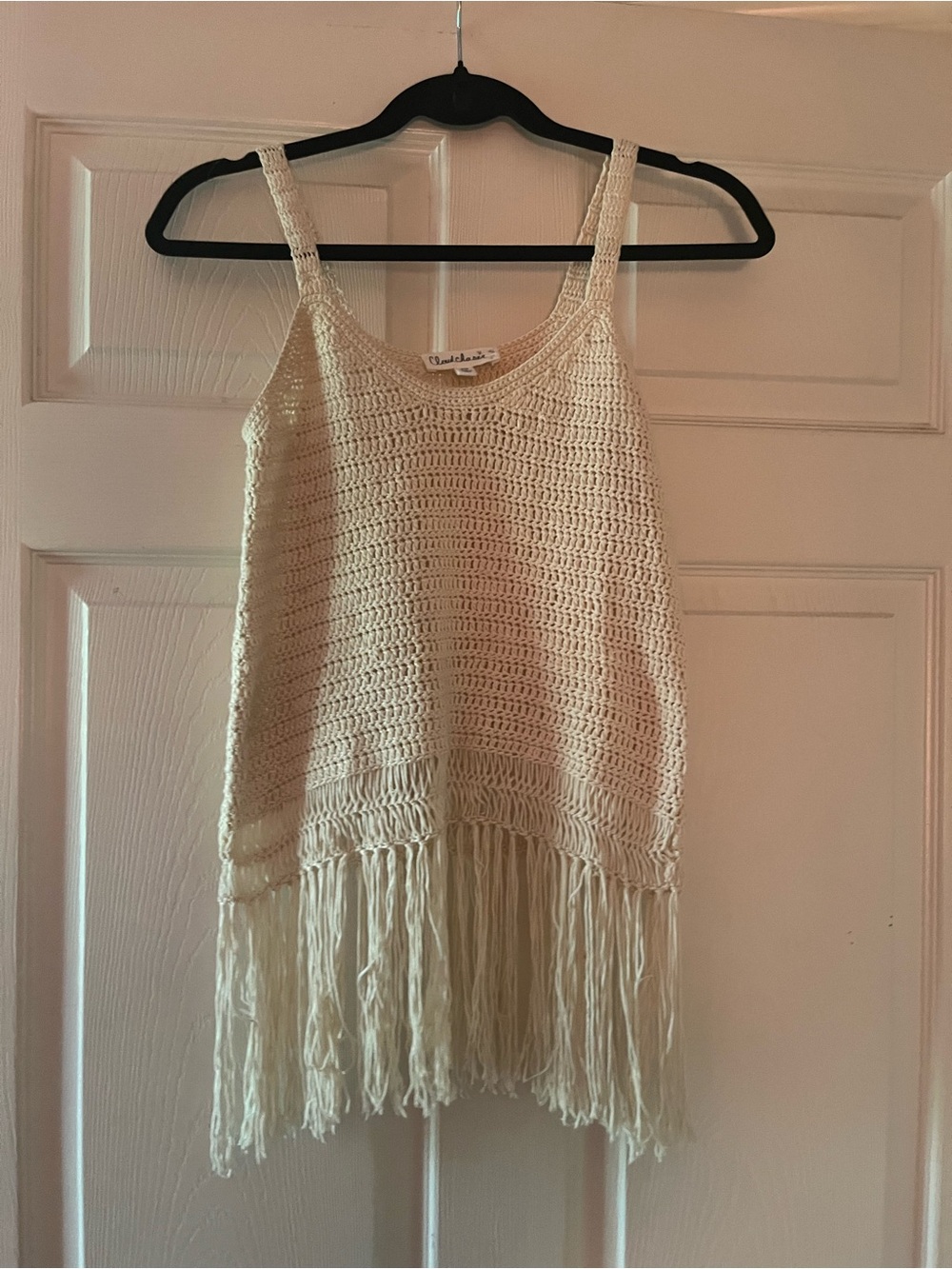 Cloud Chaser Crochet Tank Top - Cream